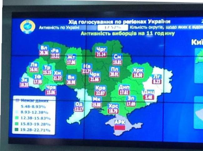 В Украине явка избирателей на 11:00 составила 17,52% - ЦИК